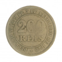 V-024 200 Réis 1884 MBC