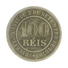 V-028 100 Réis 1886 MBC