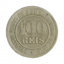 V-031a 100 Réis 1889 BC/MBC C/Matca de Verniz