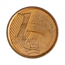 1 Centavo 2001 SOB Batida Fraca "Anverso"