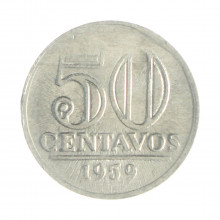 V-271 50 Centavos 1959 FC Batida Fraca "Zero"