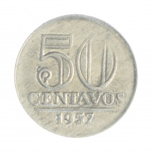 V-269 50 Centavos 1957 SOB "Zero"
