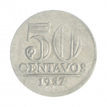 V-269 50 Centavos 1957 MBC+ "Zero"