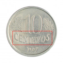 10 Centavos 1997 MBC Batida Dupla "Centavos"