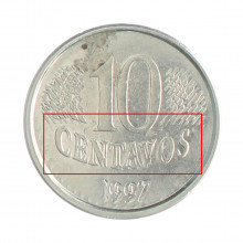 10 Centavos 1997 BC Batida Dupla "Centavos"