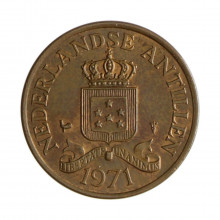 Km#5 2.5 Cents 1971 MBC+ Antilhas Holandesas América Bronze 23.5(mm) 4(gr)