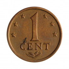 Km#8 1 Cent 1973 MBC+ Antilhas Holandesas América Bronze 18(mm) 2(gr)