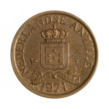 Km#8 1 Cent 1971 MBC+ Antilhas Holandesas América Bronze 18(mm) 2(gr)