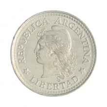 Km#65 5 Centavos 1970 MBC+ Argentina América Alumínio 16(mm) 0.9(gr)