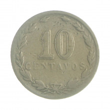 Km#35 10 Centavos 1933 BC/MBC Argentina América Cupro-Níquel 19(mm) 3(gr)