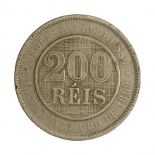 V-045 200 Réis 1889 BC/MBC