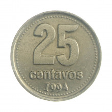 Km#110a 25 Centavos 1994 MBC Argentina América Cupro-Níquel 24.2(mm) 6.1(gr)