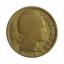 Km#41 10 Centavos 1942 MBC Argentina América Bronze Alumínio 19.5(mm) 3(gr)