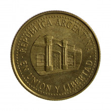 Km#111.1 50 Centavos 2010 MBC+ Argentina América Bronze Alumínio 25.2(mm) 5.8(gr)