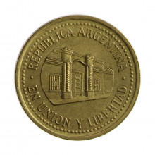 Km#111.1 50 Centavos 1993 MBC+ Argentina América Bronze Alumínio 25.2(mm) 5.8(gr)