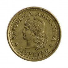 Km#67 20 Centavos 1971 MBC Argentina América Bronze Alumínio 18.5(mm) 3(gr)
