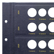 Folha Complementar para Álbum de Luxo nº4 2024 a 2029 Azul
