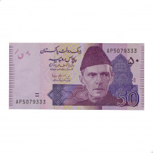 P#47c 50 Rupees 2009 FE Paquistão Ásia