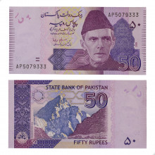P#47c 50 Rupees 2009 FE Paquistão Ásia