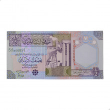 P#63 ½ Dinar 2002 FE Líbia África