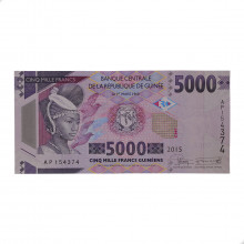 P#49 5000 Francs 2015 FE Guiné  África
