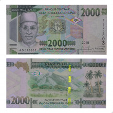 P#New 2000 Francs 2018 FE Guiné  África