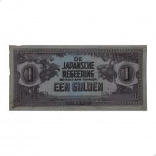 P#123 1 Gulden 1942 FE Indonésia Ásia