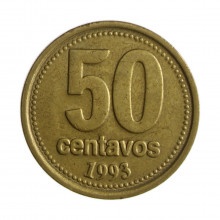 Km#111 50 Centavos 1993 MBC Argentina América Bronze Alumínio 25.2(mm) 5.8(gr)