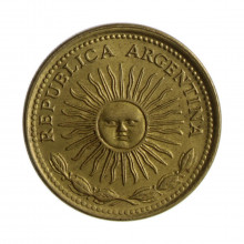 Km#72 10 Pesos 1977 BA MBC Argentina América Bronze Alumínio 25(mm) 6.5(gr)