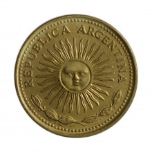 Km#72 10 Pesos 1977 BA MBC+ Argentina América Bronze Alumínio 25(mm) 6.5(gr)