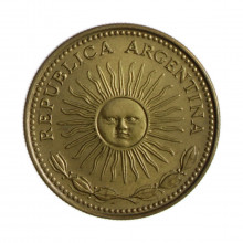 Km#69 1 Peso 1975 MBC+ Argentina América Bronze Alumínio 22(mm) 5(gr)