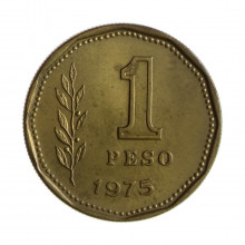 Km#69 1 Peso 1975 MBC+ Argentina América Bronze Alumínio 22(mm) 5(gr)