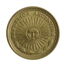 Km#69 1 Peso 1974 SOB Argentina América Bronze Alumínio 22(mm) 5(gr)