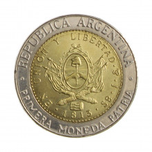 Km#112.1 1 Peso 2010 SOB Argentina América Bimetálico 23(mm) 6.4(gr)