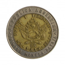 Km#112 1 Peso 1995 MBC+ Argentina América Bimetálico 23(mm) 6.4(gr)