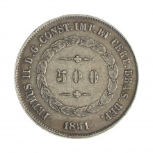 P-564 500 Réis 1851 MBC