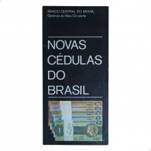 Folder Banco Central do Brasil - Novas Cédulas e Moedas Emitidas 1970