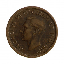 Km#32 1 Cent 1938 MBC Canadá América Bronze 19.05(mm) 3.24(gr)