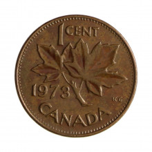 Km#59.1 1 Cent 1973 MBC Canadá América Bronze 19.05(mm) 3.24(gr)