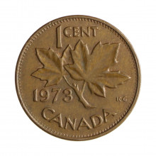 Km#59.1 1 Cent 1973 MBC+ Canadá América Bronze 19.05(mm) 3.24(gr)