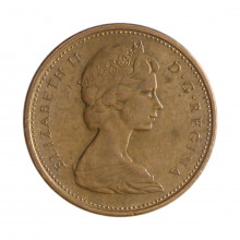 Km#59.1 1 Cent 1972 MBC+ Canadá América Bronze 19.05(mm) 3.24(gr)