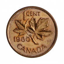 Km#49 1 Cent 1960 MBC Canadá América Bronze 19.05(mm) 3.24(gr)