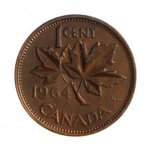Km#49 1 Cent 1964 MBC Canadá América Bronze 19.05(mm) 3.24(gr)