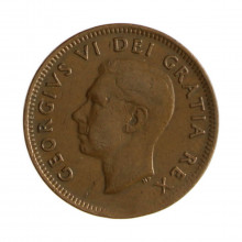 Km#41 1 Cent 1952 MBC Canadá América Bronze 19.05(mm) 3.24(gr)