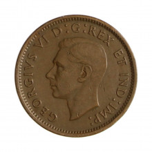 Km#32 1 Cent 1941 MBC Canadá América Bronze 19.05(mm) 3.24(gr)