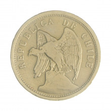 Km#167.1 20 Centavos  1924 So MBC Chile  América  Cupro-Níquel  22.6(mm) 4.5(gr)