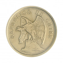 Km#167.1 20 Centavos  1924 So MBC+ Chile  América  Cupro-Níquel  22.6(mm) 4.5(gr)