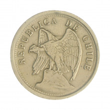 Km#167.1 20 Centavos 1923 So MBC+ Chile América Cupro-Níquel 22.6(mm) 4.5(gr)