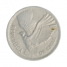 Km#181 10 Pesos  1957 So MBC  Chile  América  Alumínio 29(mm) 3(gr)
