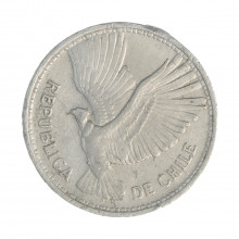 Km#181 10 Pesos  1957 So MBC  Chile  América  Alumínio 29(mm) 3(gr)